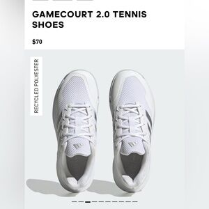 Adidas size 7.5 White Athletic Sneakers🎉host pick🎉